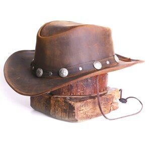 Bullring Leather Western Cowboy Hat
